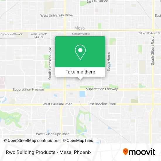 Rwc Building Products - Mesa map