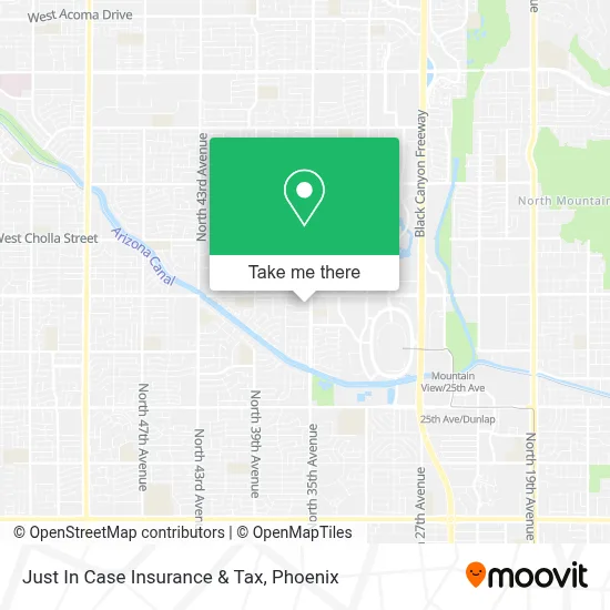 Just In Case Insurance & Tax map