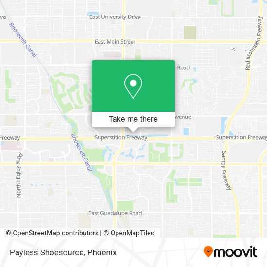 Payless Shoesource map