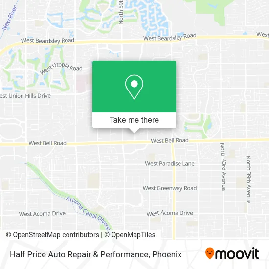 Half Price Auto Repair & Performance map