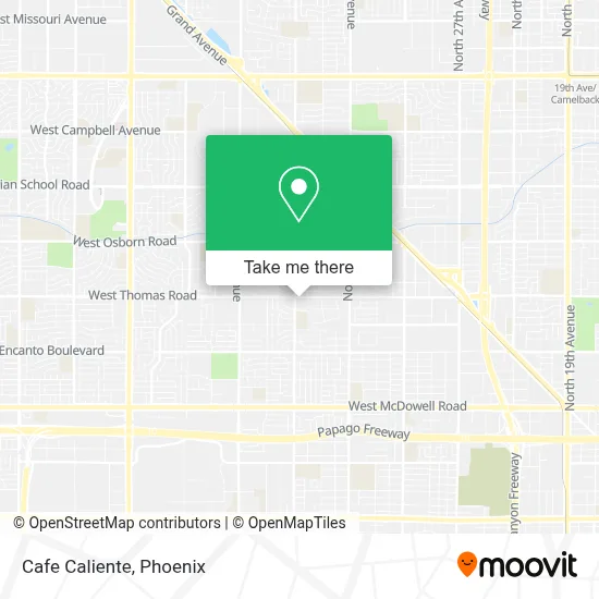 Cafe Caliente map
