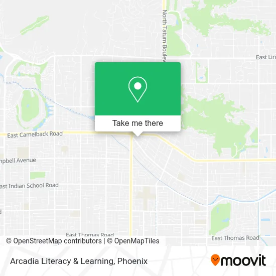 Arcadia Literacy & Learning map