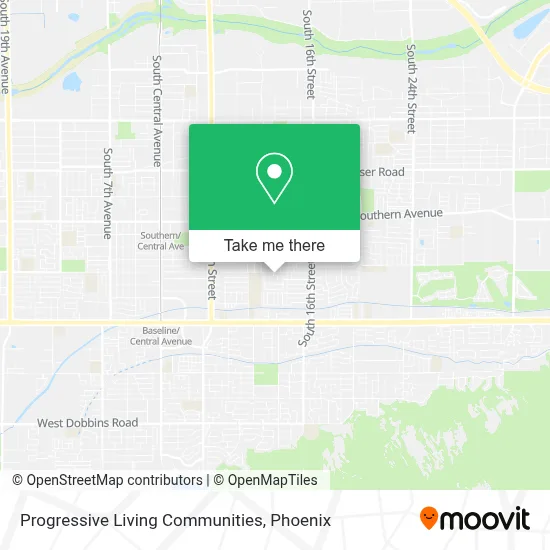 Progressive Living Communities map