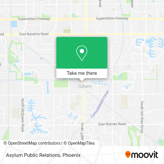 Asylum Public Relations map