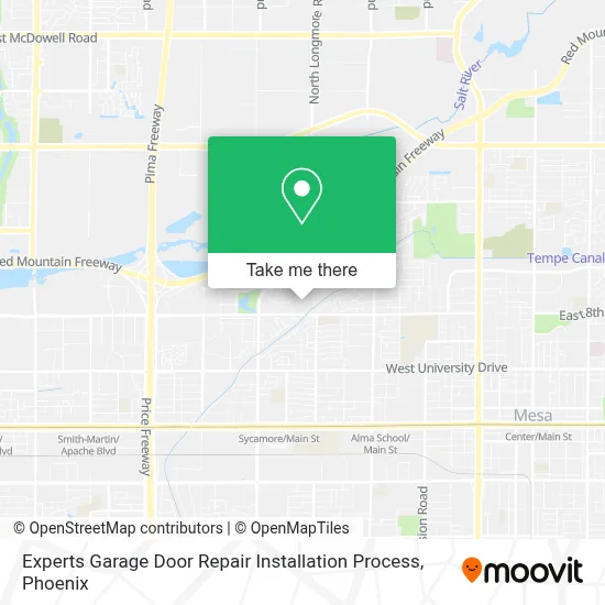 Experts Garage Door Repair Installation Process map