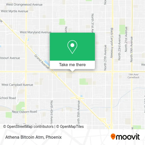 Athena Bitcoin Atm map