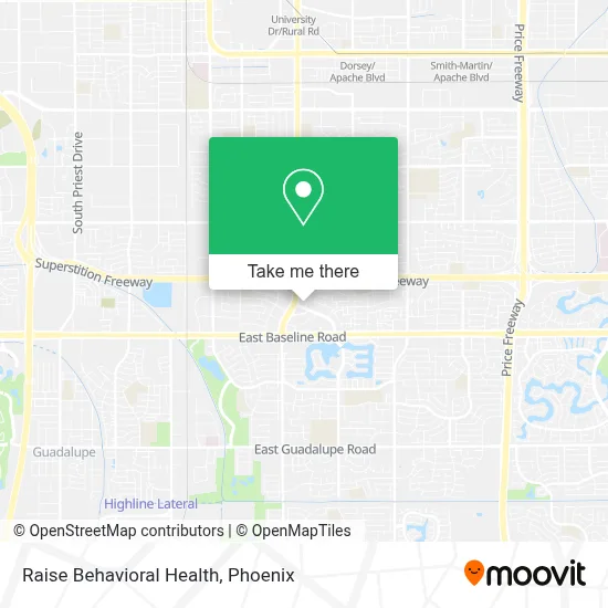 Raise Behavioral Health map