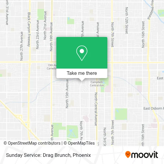 Sunday Service: Drag Brunch map