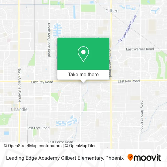 Leading Edge Academy Gilbert Elementary map