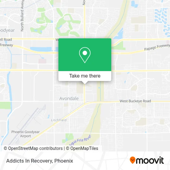 Addicts In Recovery map
