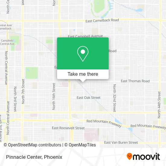 Pinnacle Center map