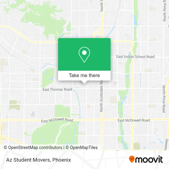 Az Student Movers map