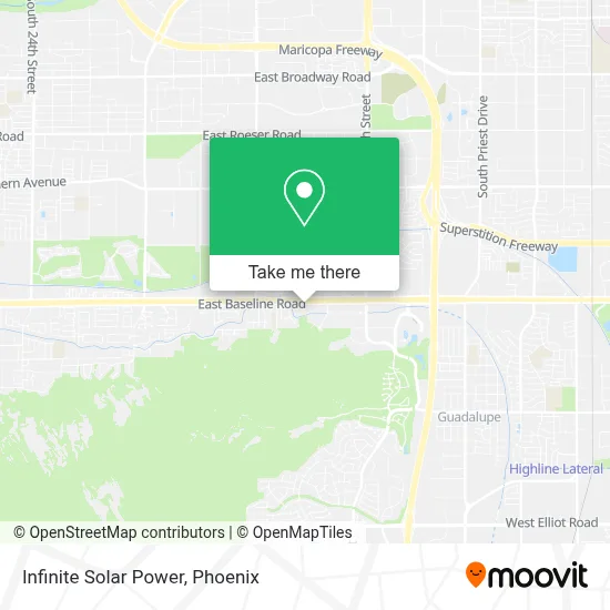 Infinite Solar Power map
