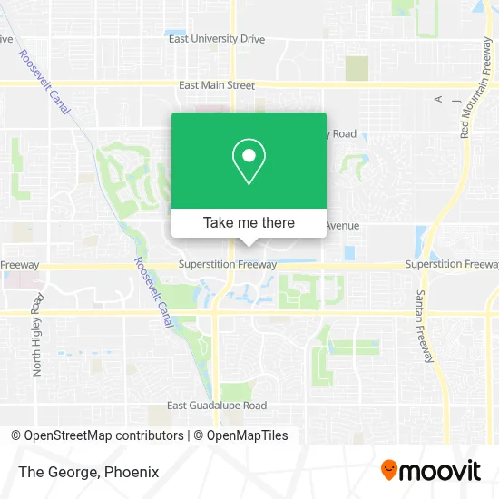 The George map