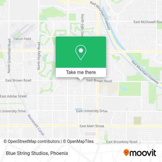 Blue String Studios map