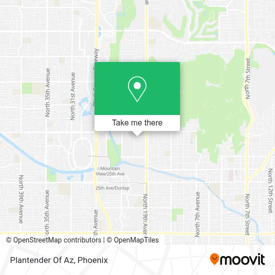 Plantender Of Az map