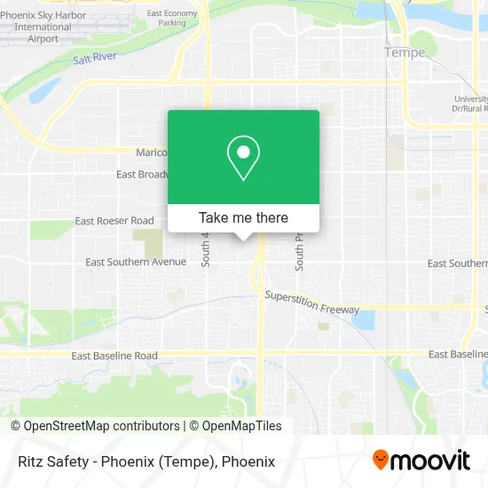 Ritz Safety - Phoenix (Tempe) map