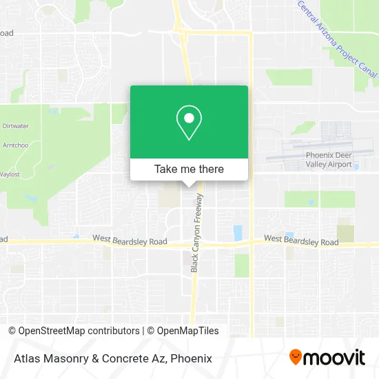 Atlas Masonry & Concrete Az map