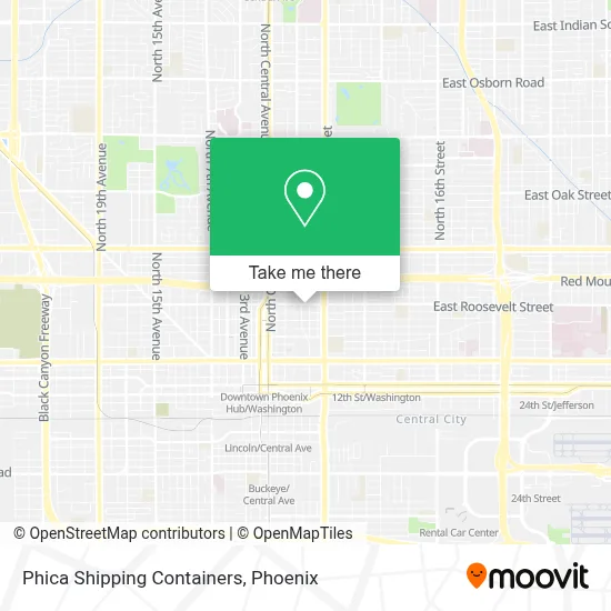 Phica Shipping Containers map