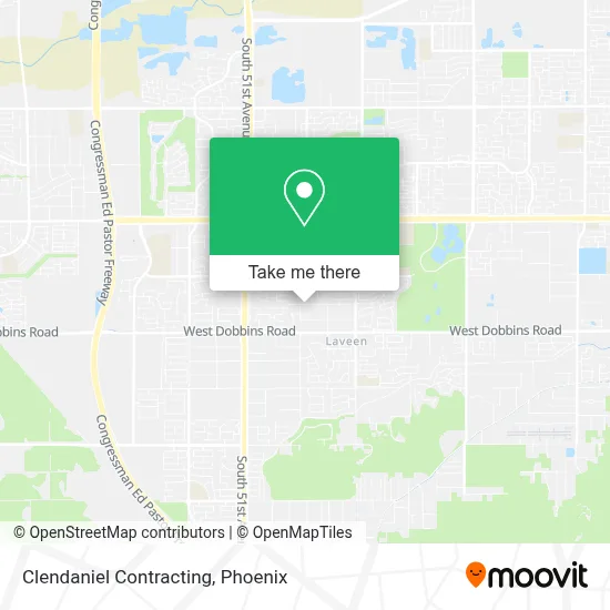 Clendaniel Contracting map