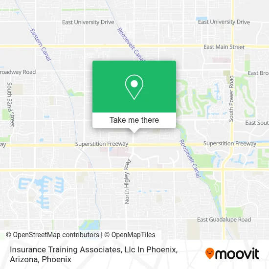 Insurance Training Associates, Llc In Phoenix, Arizona map