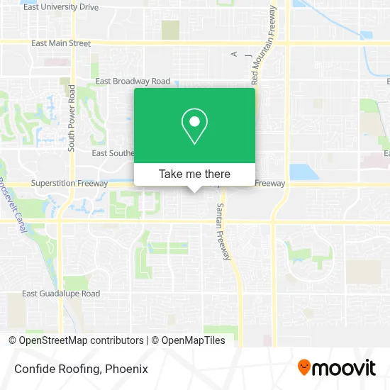 Confide Roofing map