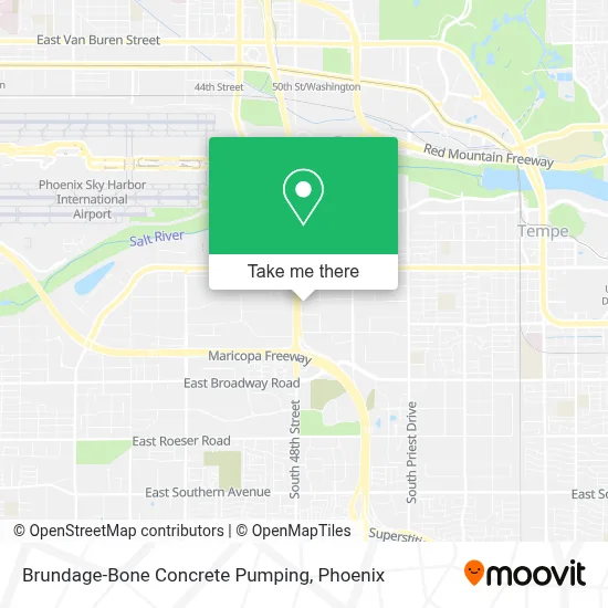 Brundage-Bone Concrete Pumping map