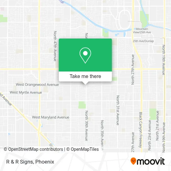 R & R Signs map