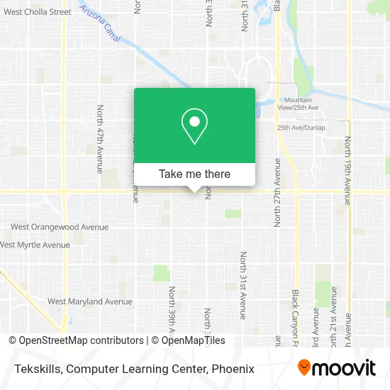 Tekskills, Computer Learning Center map