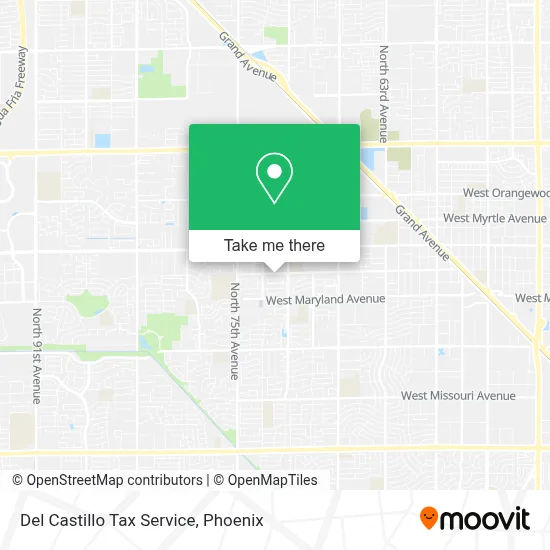 Del Castillo Tax Service map