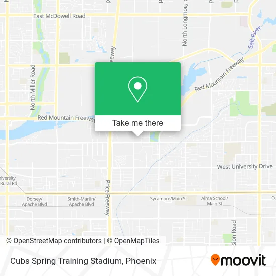 Cubs Spring Training Stadium map