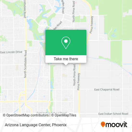 Arizona Language Center map