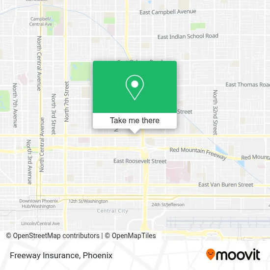 Freeway Insurance map