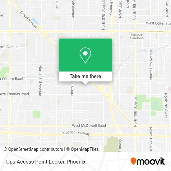 Ups Access Point Locker map