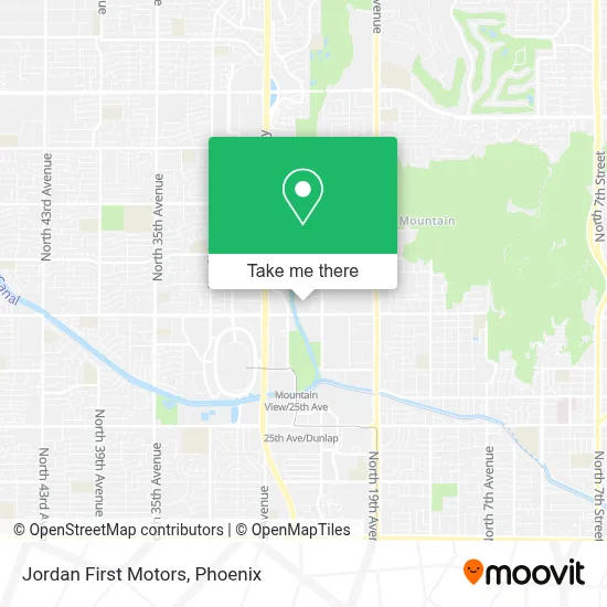 Jordan First Motors map