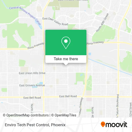 Enviro Tech Pest Control map