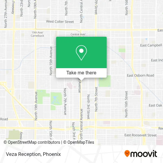 Veza Reception map
