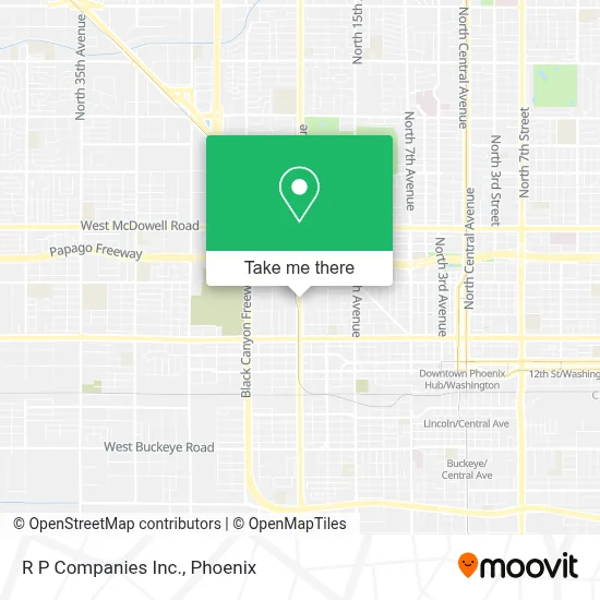 R P Companies Inc. map