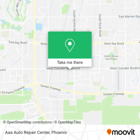 Aaa Auto Repair Center map