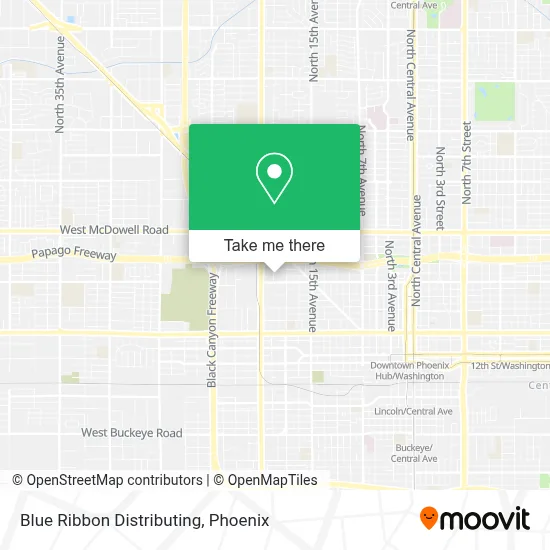 Blue Ribbon Distributing map