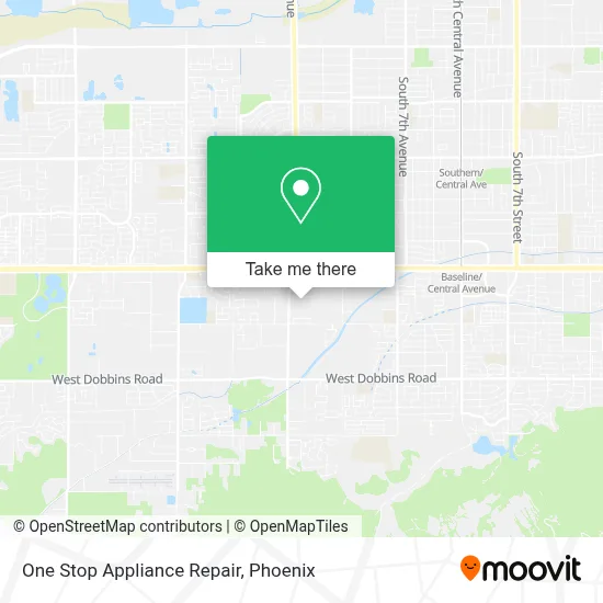 One Stop Appliance Repair map