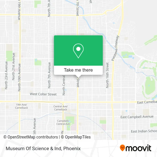 Museum Of Science & Ind map