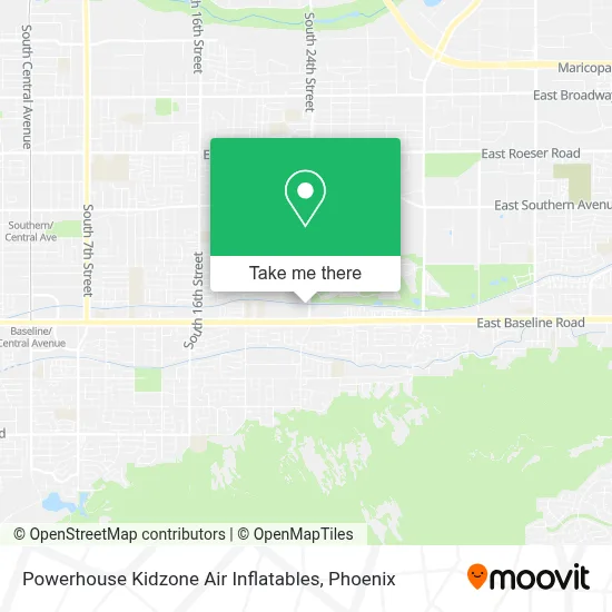 Powerhouse Kidzone Air Inflatables map
