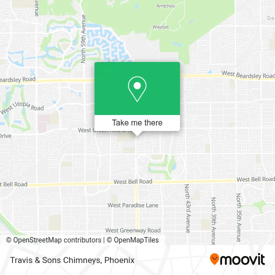 Travis & Sons Chimneys map