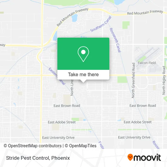Stride Pest Control map