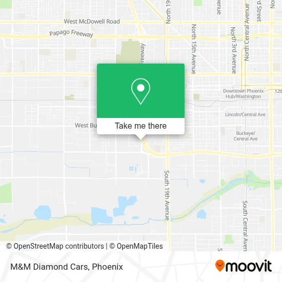 M&M Diamond Cars map