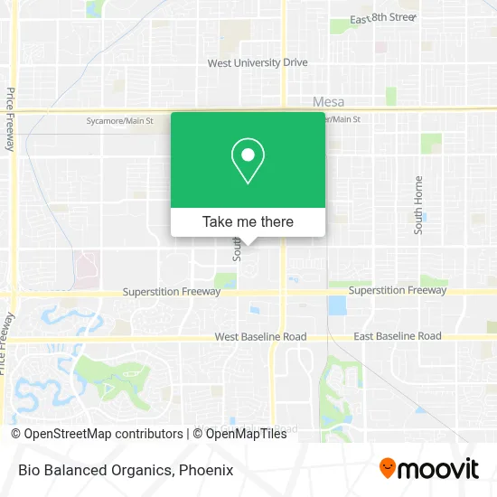 Bio Balanced Organics map