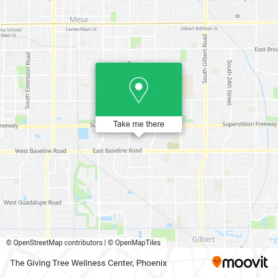 The Giving Tree Wellness Center map