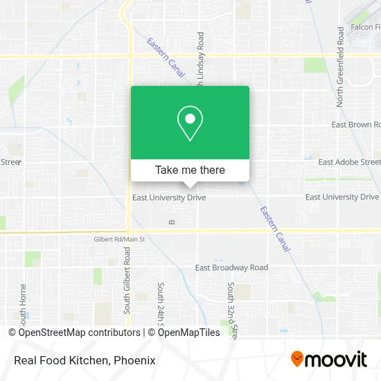 Real Food Kitchen map