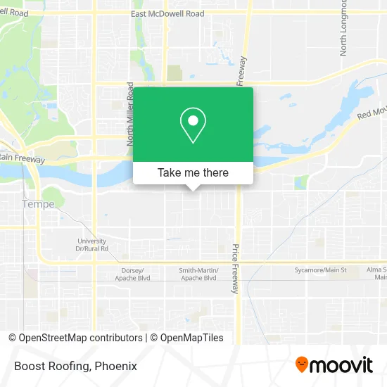 Boost Roofing map